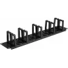 Renkforce RF-7116968 19 inch rack kábelmenedzsment panel 2U 360°-ban forgatható kábeltartókkal, fekete