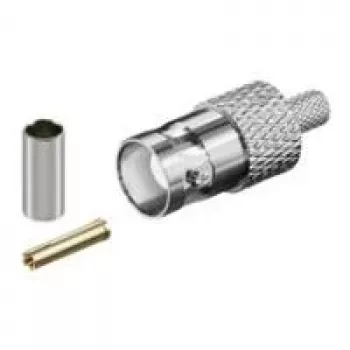 Wentronic Goobay BNC préselhető csatlakozó RG 58/U kábelhez aranytűvel 11357