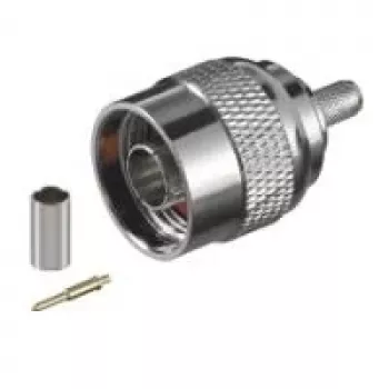 Wentronic Goobay N-típusú préselhető dugó RG58 kábelhez, 5,2 mm, aranytű, 50 ohm 11361