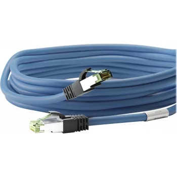 Wentronic Goobay CAT 8.1 patch kábel, S/FTP (PiMF), kék, 2 m - LSZH halogénmentes, réz AWG 24 (45660)