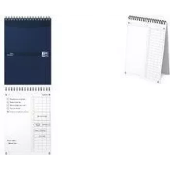 Oxford Essentials Time Manager napi asztali tervező, DIN A5, sötétkék, 60 lap, önállóan álló, napi áttekintés, 1 darab 400202462