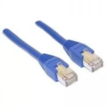 Wentronic Goobay CAT 5e F/UTP patch kábel, kék, 0,25 m, CCA, 1 Gbit/s 68615