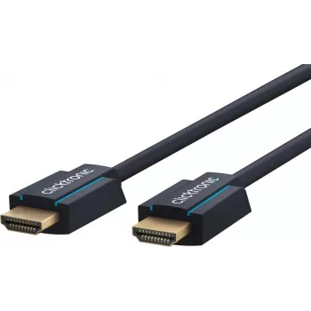 ClickTronic 70308 12,5m High-Speed HDMI kábel Ethernet-támogatással - kék