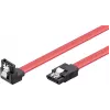 Wentronic 93116 SATA III kábel 0,5m piros, 6Gbps reteszelő kapcsokkal
