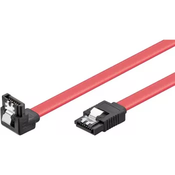 Wentronic 93116 SATA III kábel 0,5m piros, 6Gbps reteszelő kapcsokkal