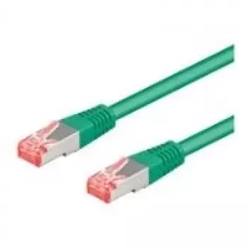 Wentronic Goobay CAT 6a S/FTP patch kábel, 10 m, zöld, LSZH, réz 93702