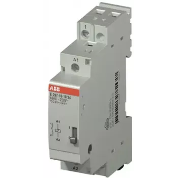 ABB E297-16-10/24 installációs relé 16A 1NO 24V AC/DC tekercs DIN-sín 2TAZ311000R2041