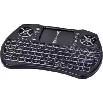 Renkforce RF-MWK-103 vezeték nélküli billentyűzet beépített touchpaddal, német QWERTZ, fekete RF-7481488