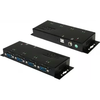 EXSYS EX-1334HMV-2 4 portos USB 2.0-RS-232 soros adapter fém házban