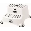 keeeper kids Igor Panda 2 lépcsős fellépő, fehér panda mintával, 120 kg teherbírás, csúszásmentes lábak 1003110024100