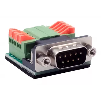 EXSYS EX-49000 soros adapterkábel D-SUB 9 pólusú dugó 10 pólusú csavaros sorkapocsra, 30 cm