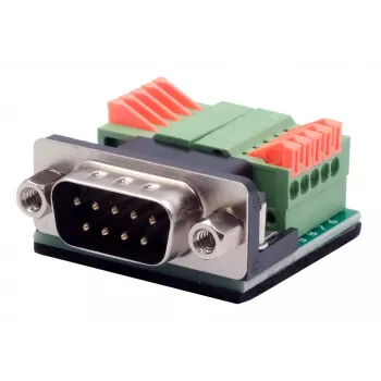 EXSYS EX-49000 soros adapterkábel D-SUB 9 pólusú dugó 10 pólusú csavaros sorkapocsra, 30 cm