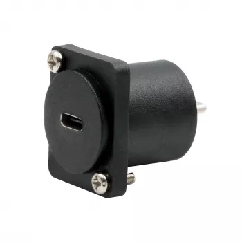 EXSYS EX-49167 D-típusú USB-C aljzat-dugó beépítési adapter, USB 3.2 Gen 2, 10Gbps