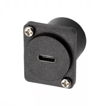 EXSYS EX-49167 D-típusú USB-C aljzat-dugó beépítési adapter, USB 3.2 Gen 2, 10Gbps