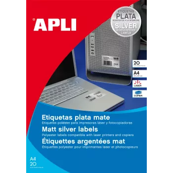 AGIPA időjárásálló poliészter fólia címkék 105 x 148 mm fehér (1 lap) 1227