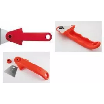 NT Cutter SC-2P kaparó, 60 mm rozsdamentes acél penge, piros műanyag nyél, 1 darab h1310652