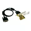 EXSYS EX-1095 PCI Express x1 2 portos RS232 soros adapterkártya
