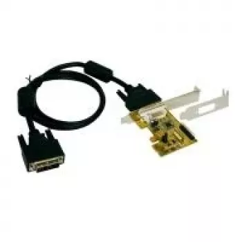 EXSYS EX-1095 PCI Express x1 2 portos RS232 soros adapterkártya