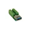 EXSYS EX-49060 adapter 10 tűs USB 3.0 aljzat–csavaros sorkapocs