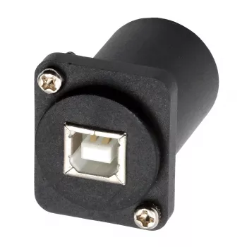 EXSYS EX-49157 D-típusú USB 2.0 beépítő adapter, USB-B aljzat–USB-A aljzat