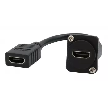 EXSYS EX-49163 D-típusú HDMI-kábeladapter, aljzat-aljzat, 20 cm