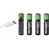 VOLTCRAFT Micro (AAA) Li-ion akkumulátor 500 mAh 1,5 V 4 darabos csomag (VC-17275565)