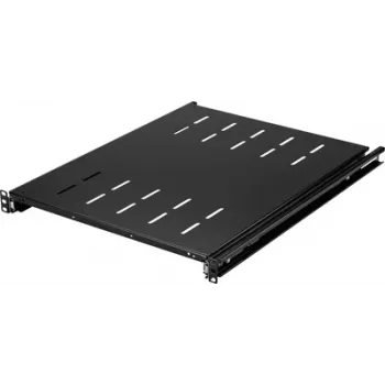 Renkforce RF-7112942 19 inch rack betolható polc 1U kihúzható fekete