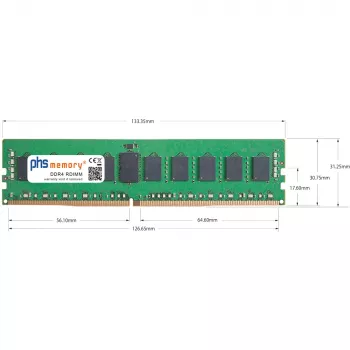 PHS-memory 32GB DDR4 ECC UDIMM 3200MHz PC4-25600E RAM Synology RackStation RS3626xs SP619473