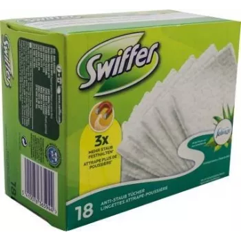 Swiffer száraz törlőkendő utántöltő csomag 18 db Febreze illattal