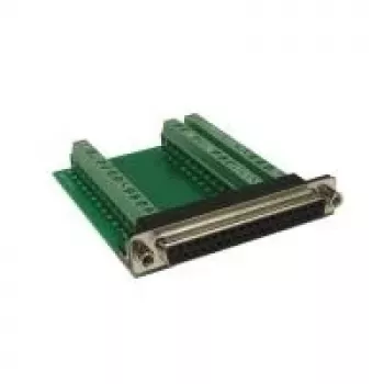 EXSYS EX-49040 D-SUB 37 pólusú dugó csavaros sorkapocsblokk adapterre, zöld/ezüst