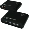 EXSYS EX-1445 Gigabit Ethernet hosszabbító készlet 2 vezetékes, 500 m, fekete