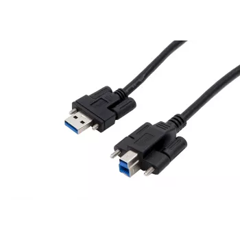 EXSYS EX-K1572V USB 3.0 kábel, 2m, Type-A dugó – Type-B dugó, fekete