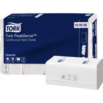TORK PeakServe® Continuous™ kéztörlő H5 interfold, 1 rétegű, fehér, 4920 lap (100585)