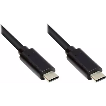 EXSYS EX-K1585-0.2 USB-C kábel 0,2 m, USB 3.2 Gen 1, fekete