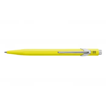 Caran d'Ache 849 PopLine Fluo golyóstoll, fluoreszkáló sárga, kék tinta, medium 849.470