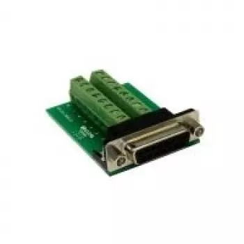 EXSYS EX-49015 D-SUB 15-pólusú dugó 16-pólusú csavaros sorkapocsblokk adapter, zöld/ezüst