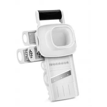 Metaltex Profi Multi-Grater mandolin, 5 betét, fehér/fekete 194875084