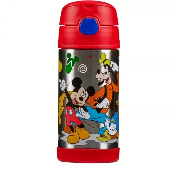 THERMOS FUNTAINER szívószálas ivópalack, Disney Minnie Mouse, 0,35 L, rozsdamentes acél, rózsaszín 4113.412.035