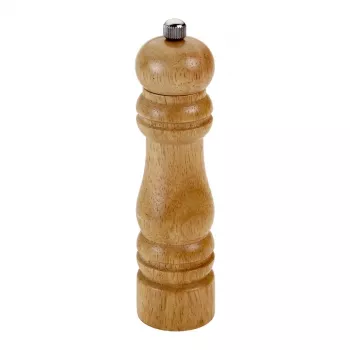 Metaltex Spice Line kézi fűszermalom, gumifa, barna, 170 mm, állítható őrlésfinomság, felültöltős, 1 db 586017010