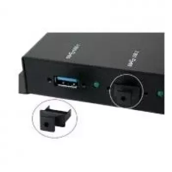 EXSYS EX-1111 USB Type-A csatlakozó porvédő sapkák (10 darabos csomag, fekete)