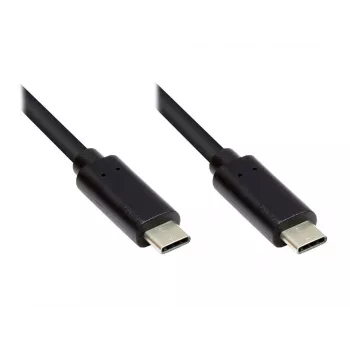 EXSYS EX-K1585-0.5 USB-C - USB-C kábel 0,5m fekete