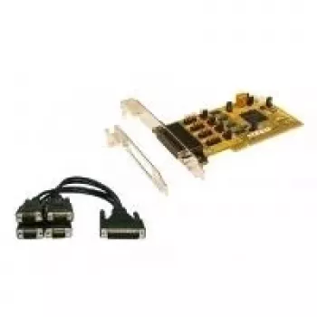 EXSYS EX-41384 PCI 4 portos RS-232 soros kártya low-profile konzollal