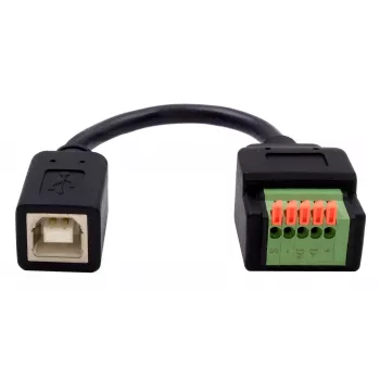 EXSYS EX-49130 USB 2.0 adapter USB-B aljzat–5-pin sorkapocs nyomógombbal, 15 cm