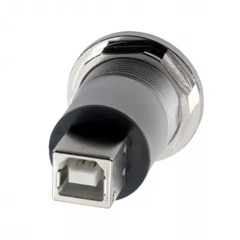 EXSYS EX-49192 fém USB 2.0 Type-B aljzat-aljzat beépítési adapter
