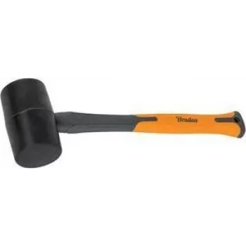 Bradas gumikalapács 450 g antracit/narancssárga 340 mm üvegszálas nyél csúszásmentes TPR markolattal DIY-HF6045