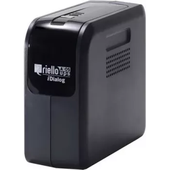Riello UPS iDialog IDG 600 - 600 VA line-interactive UPS, 4 Schuko kimenet, USB, torony, fekete