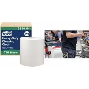 TORK W1 Premium univerzális tisztítókendő tekercs, 1 rétegű, fehér, 270 m, extra erős, nemszőtt anyag, 710 kendő, 1 tekercs (530104)