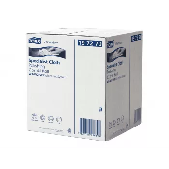 Tork Premium fényesítő és tisztító tekercs, 1 rétegű, fehér, 171 m, nem szőtt anyag, W1/W2/W3 adagolókhoz, 1 tekercs (197270)
