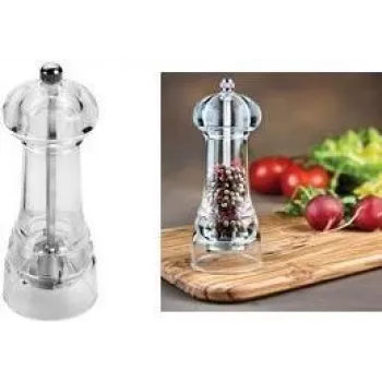 METALTEX Spice Line fűszermalom 140 mm átlátszó akril krómozott fémmel 252814010