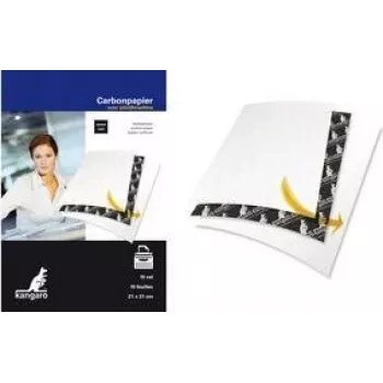 KANGARO K-7800966 indigópapír DIN A4+ 10 lap fekete 210 x 310 mm írógépekhez